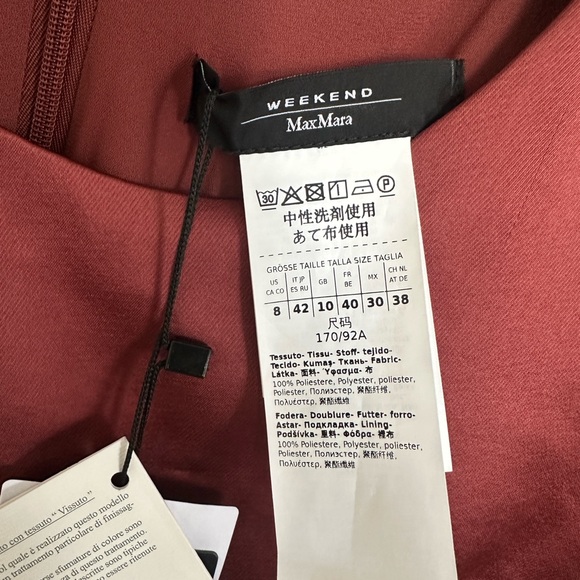 Weekend Max Mara Baiardo satin midi Dress - Picture 11 of 12